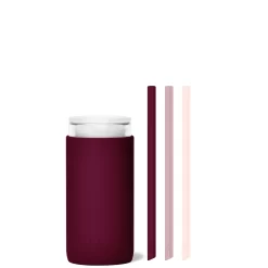 VALENTINA & A KISS ON EACH CHEEK - LITTLE CUP SIP KIT 355ML (12oz) -Bkr bkr insulated sip kit double wall glass silicone tumbler silicone straw 12oz valentina a kiss on each cheek little cup sip kit 355ml 12oz rdvkcpb l12pb 34775970906283