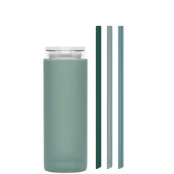 OCEAN & SEA FOREST - DEMI CUP SIP KIT 500ML (16oz) -Bkr bkr insulated sip kit double wall glass silicone tumbler silicone straw 16oz ocean sea forest demi cup sip kit 500ml 16oz 35616539181227