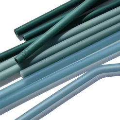 EVERLY & SEA FOREST - LITTLE BOTTLE SIP KIT 500ML (16 OZ) -Bkr bkr sip kit silicone straw cap glass water bottle 16oz everly sea forest little bottle sip kit 500ml 16 oz gresfpb t16pb 34890622795947