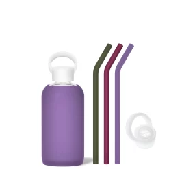 MARY & THE MARTINI & MANI - LITTLE BOTTLE SIP KIT 500ML (16 OZ) -Bkr bkr sip kit silicone straw cap glass water bottle 16oz mary the martini mani little bottle sip kit 500ml 16 oz vtmmmtb t16pb 34977256243371