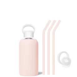 TUTU - LITTLE BOTTLE SIP KIT 500ML (16 OZ) -Bkr bkr sip kit silicone straw cap glass water bottle 16oz tutu little bottle sip kit 500ml 16 oz pktskpb t16pb 34994664341675