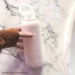 TUTU - DEMI BOTTLE SIP KIT 650mL (22 OZ) -Bkr bkr sip kit silicone straw cap glass water bottle 22oz tutu demi bottle sip kit 650ml 22 oz pktskpb t22pb 34845947723947