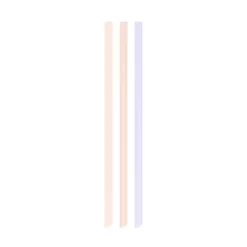COTTON CANDY DEMI CUP STRAWS 500mL (16oz) SET OF THREE
