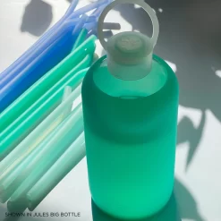 SOUTHAMPTON LITTLE BOTTLE STRAWS 500ML (16OZ) SET OF THREE -Bkr bkr water bottle accessory southampton little bottle straws 500ml 16oz set of three grshmtb n53rt 810095832680 35982714405035